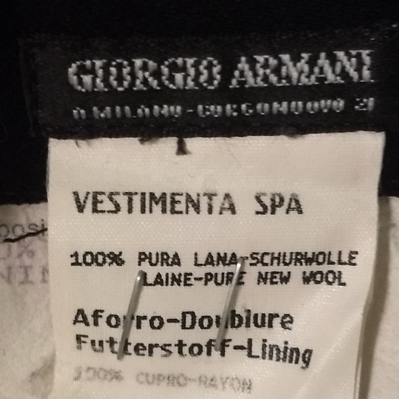 Giorgio Armani virgin wool draped skirt sz 8 *N - Picture 4 of 10